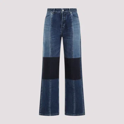 Shop Jil Sander Cobalt Blue Denim Cotton Jeans