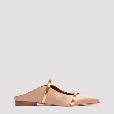 Shop Malone Souliers Cognac And Rose Maureen Flats In Nude & Neutrals