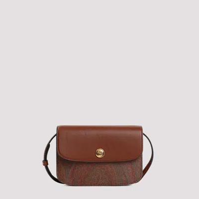 Shop Etro Crossbody Xs Essential Bag In Brown