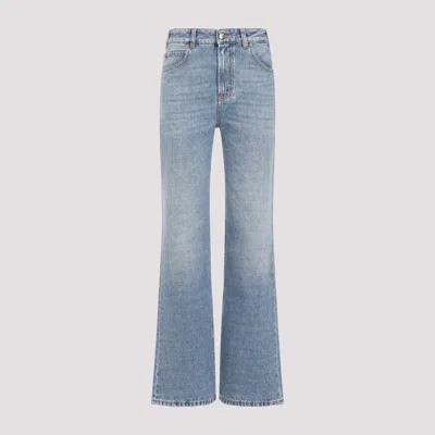 Shop Chloé Foggy Blue Cotton Jeans
