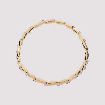 Shop Lanvin Gold Brass Necklace In Metallic