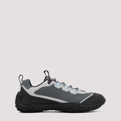 Shop Dior Gray Izon Hiking Sneakers In Grey
