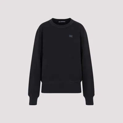 Shop Acne Studios Gray Melange Cotton Sweatshirt In Black