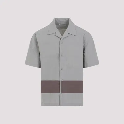 Shop Craig Green Grey Cotton Barrel Shirt