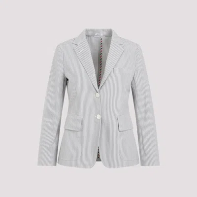 Shop Thom Browne Grey Cotton Jacket