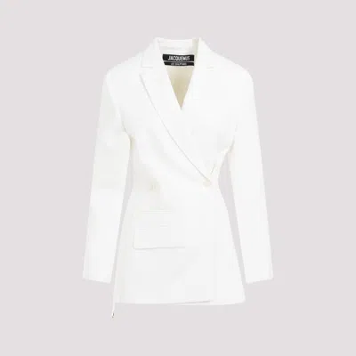 Shop Jacquemus La Veste Tibau Jacket In White