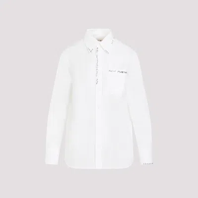 Shop Marni Lily White Cotton Shirt