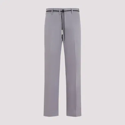 Shop Marni Mercury Grey Cotton Chino Pants