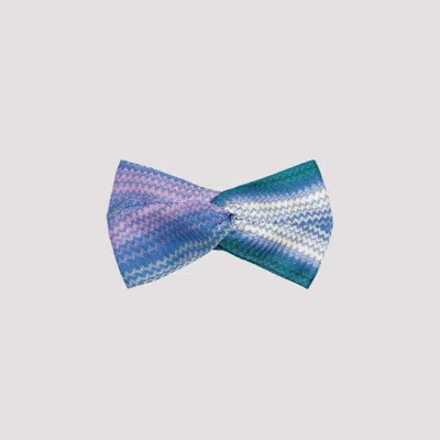 Shop Missoni Multicolor Zigzag-woven Knot-detailed Headband In Multicolour