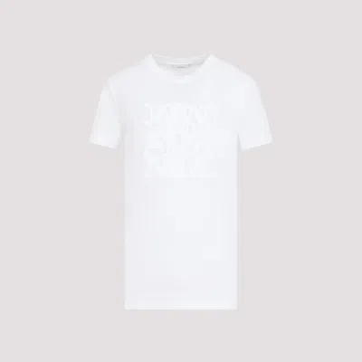 Shop Max Mara Off White Taverna Lurex Logo Cotton T-shirt