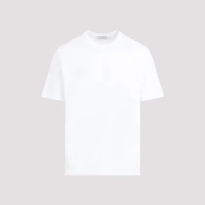 Shop Lanvin Optic White Cotton Paris Classic T-shirt
