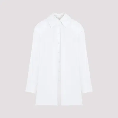 Shop Jil Sander Optic White Cotton Shirt
