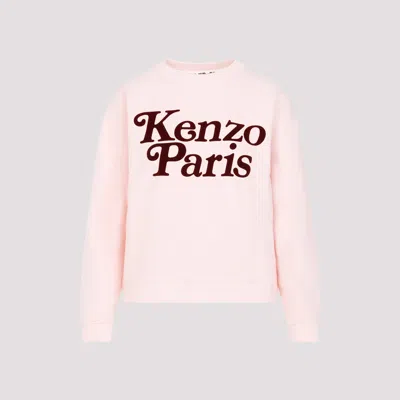 Shop Kenzo Pink Cotton Pullover In Pink & Purple