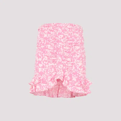 Shop Isabel Marant Pink Milendi Skirt In Pink & Purple