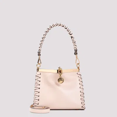 Shop Etro Pink Vela Leather Small Bag In Nude & Neutrals