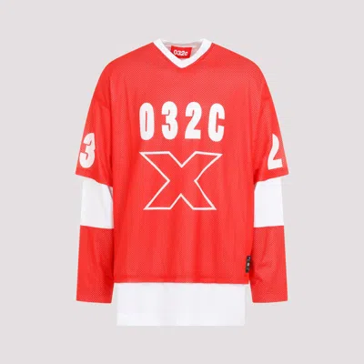 Shop 032c Red Lax Layered Long Sleeves Polyester T-shirt