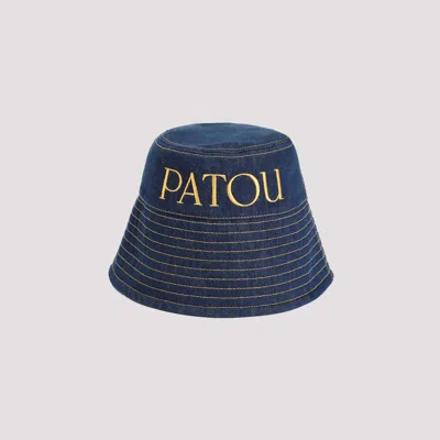 Shop Patou Rodeo Blue Cotton Bucket Hat