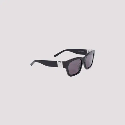 Shop Givenchy Shiny Black Smoke 4g Gv40072 Square Sunglasses
