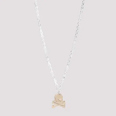 Shop Mastermind Japan Silver Gold Charm 925 Silver Necklace In Metallic