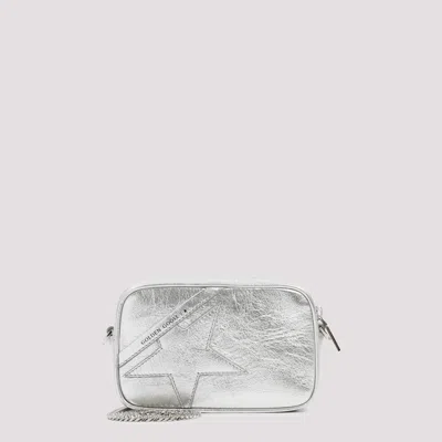 Shop Golden Goose Silver Leather Mini Star Bag In Metallic