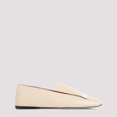 Shop Sergio Rossi Soft Skin Sr1 Leather Loafer In Nude & Neutrals
