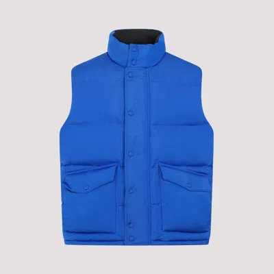 Shop Alexander Mcqueen Ultramarine Blue Padded Vest