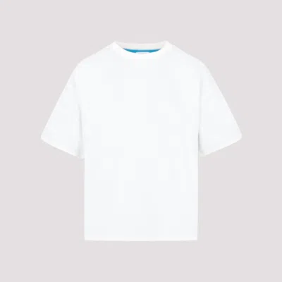 Shop Bottega Veneta White And Blue Double Layered T-shirt