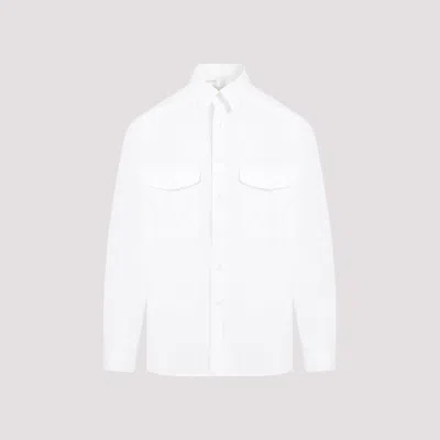 Shop Mordecai White Classic Cotton Shirt