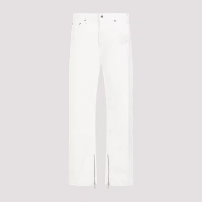 Shop Off-white White Cotton 90s Logo Skate Raw Jeans