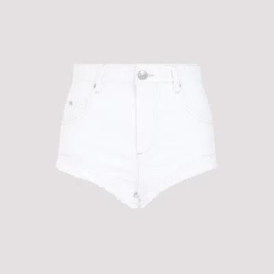 Shop Isabel Marant White Cotton Eneidao Shorts