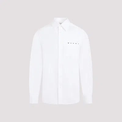 Shop Marni White L/s Cotton Shirt