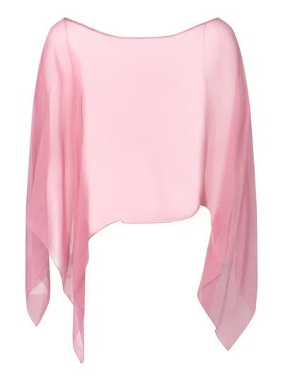 Shop Alberta Ferretti Stoles In Pink