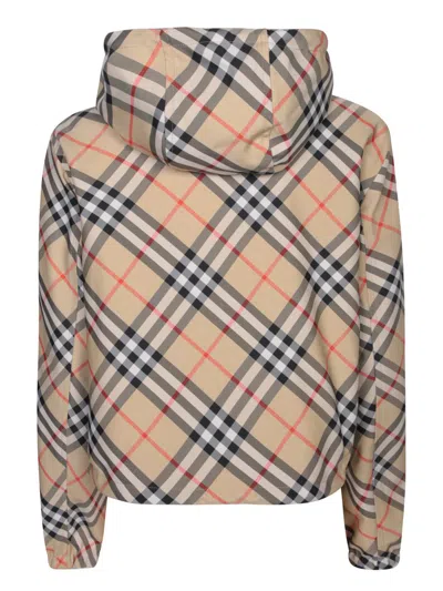 Shop Burberry Jackets In Beige