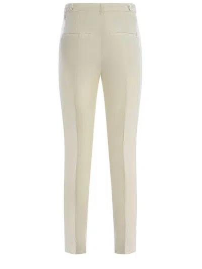 Dondup Trousers  Ariel 27inches Made Of Linen Blend In Beige