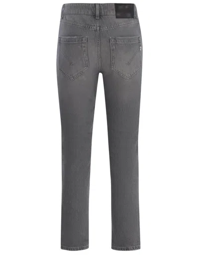Dondup Straight Leg Jeans In Denim Grigio