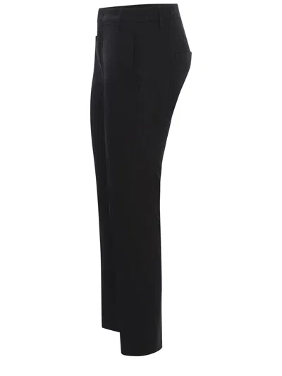 Dondup Trousers  Ariel In Stretch Gabardine In Nero