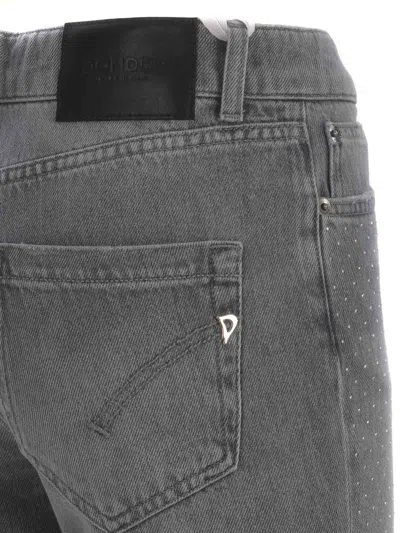 Dondup Straight Leg Jeans In Denim Grigio