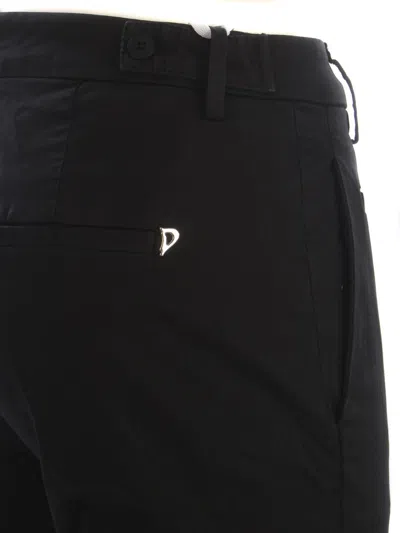Dondup Trousers  Ariel In Stretch Gabardine In Nero
