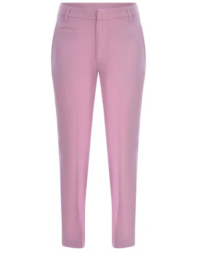 Shop Dondup Trousers  "ariel 27inches" In Pink