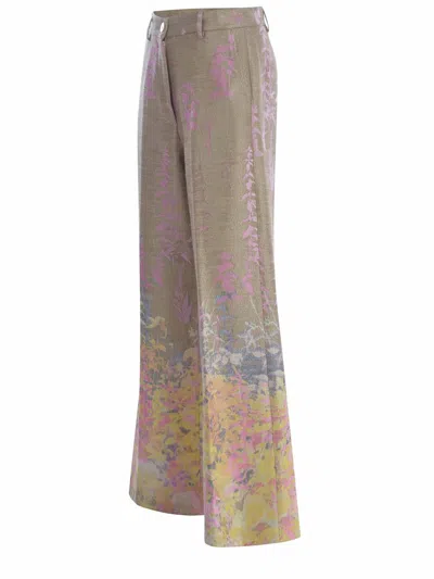 Forte Forte Trousers  Heaven Made Of Jacquard Fabric In Rosa