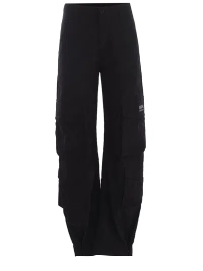 Shop Golden Goose Trousers  "star" In Nero