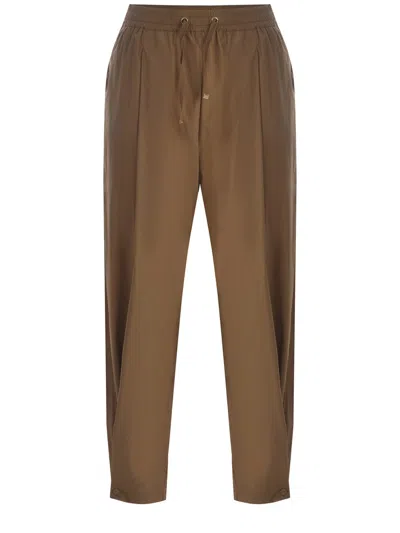 Shop Herno Trousers Camel In Cammello