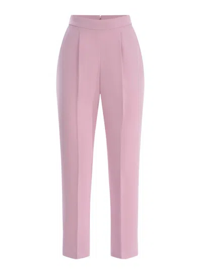 Shop Pinko Trousers Pink In Rosa