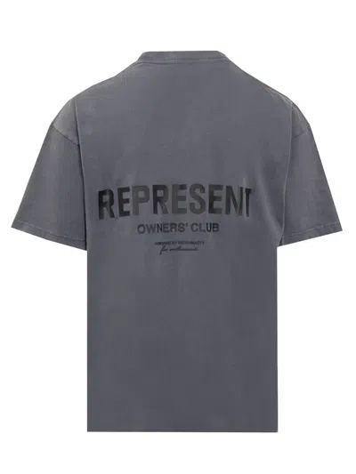 Shop Represent Owners Club T-shirt In Grey