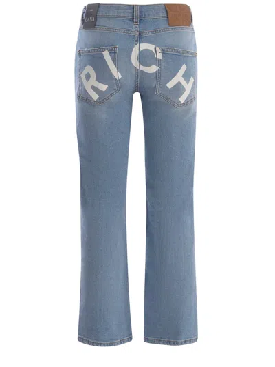 Shop Richmond Jeans In Denim Azzurro
