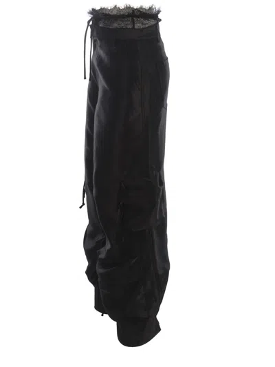 Shop Rotate Birger Christensen Rotate  Trousers Black In Nero