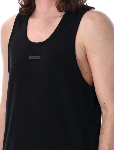 Shop Fear Of God Ribbed Tank Usa In Black