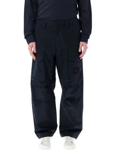 Shop Stone Island Ghost Cargo Pants In Navy Blue