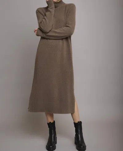 Shop Rino And Pelle Tenzil Dress In Taupe In Grey