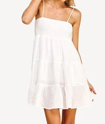Shop Pinch Smocked Tiered Dress In White